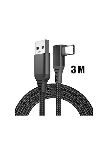 Snapbuy Oculus Quest 2 Ve Meta Quest3 2 İçin Usb3.2 Hızlı Şarj Kablosu 6m/5m/3m Vr Aksesuargrey
