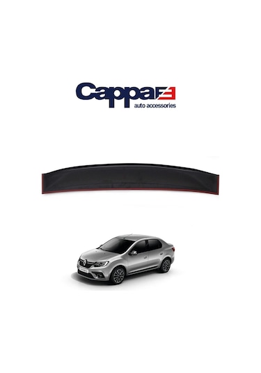 Renault Symbol Arka Cam Üstü Spoyler Rüzgarlık Parlak Siyah 2013+
