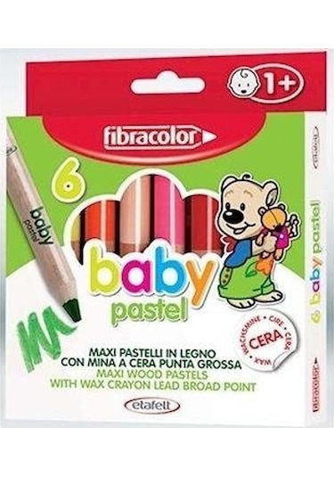 Fibracolor Baby 6 Renk Pastel Boya