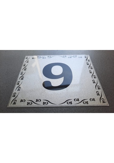 Kapı Numarası 10x12 Cm Kendinden Yapışkanlı No:9