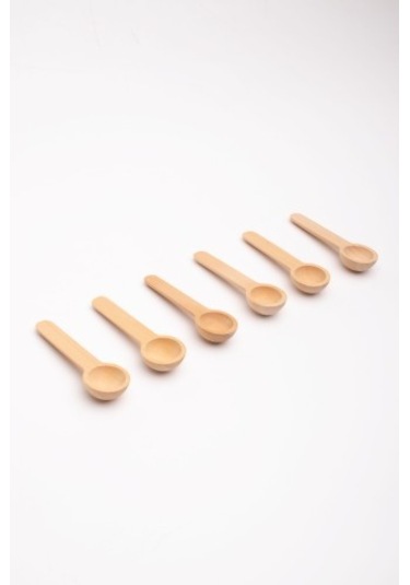 Emaylab Ahşap Bambu Mini Ölçek Baharat Kaşığı 6 Lı Set 7 Cm