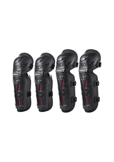 Dinosaurs Erkekler Kadınlar Için 4 Adet Motosiklet Diz Ve Dirsek Pedleri Yeşil