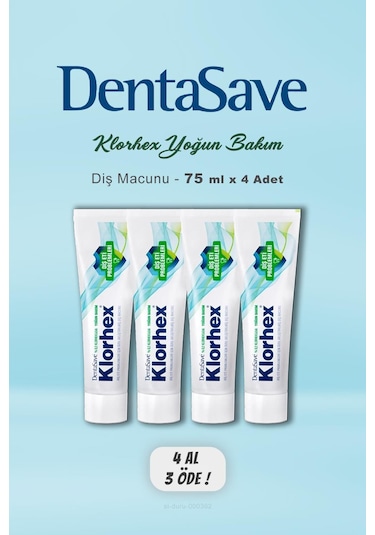 4 Al 3 Öde Dentasave Klorhex Diş Macunu 75 Ml