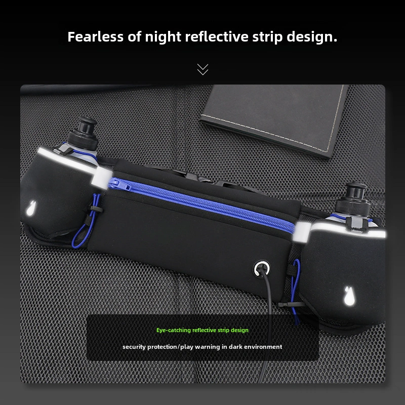 Fosenze Unisex Spor Bel Çantası - Su Suluklu, Su Geçirmez, Telefon Ve Kart Saklama Bölmeli, Koşu-maraton-fitness İçin Turuncu Üniversal Beden Çok Renkli