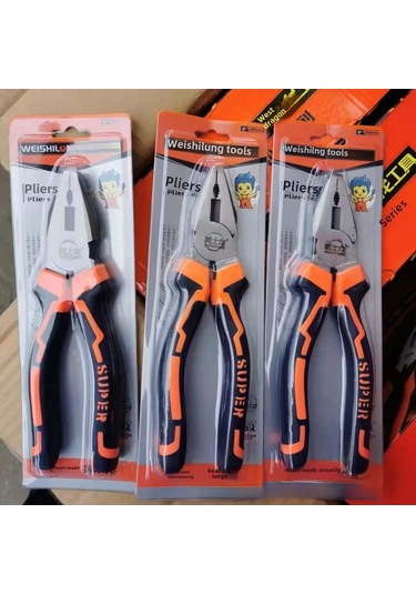 Teltree 8 İnç Çelik Telli Kesici, Elektrikçi Ve El İşçileri İçin Çok Fonksiyonlu, Dayanıklı, Toptan Satışlı Pense 84 Adet/kutu