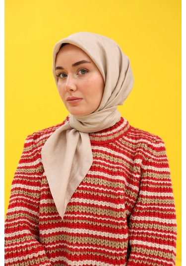 Prime Eşarp 78009-10 Açık kahverengi