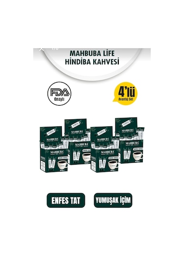 Mahbuba Hindiba Kahvesi Zayıflama Detox Diyet 4'lü 60 x 2 G  