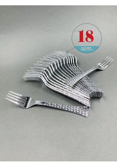 Bursa Pazari Tek Kullanımlık Plastik Çatallar Krom 18 Adet 136433004 Diğer