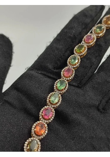 Turmalin Ve Elmas Bileklik 158