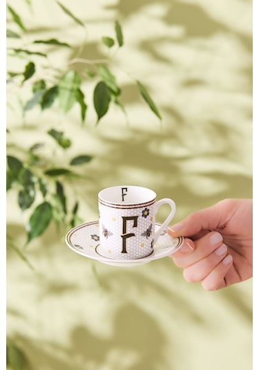 Karaca  F Harfli Kahve Fincanı 80 ml