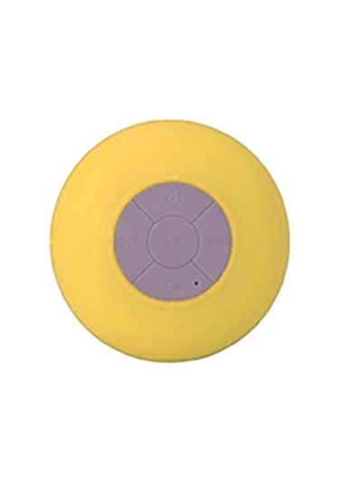 Neevoyu Sarı Minik Su Geçirmez Bluetooth Hoparlör - Sıçrama Dayanıklı, Şeffaf Süngerli, Kolay Kontrol, 3 Saat Çalma Süresi, Hediye Sticker