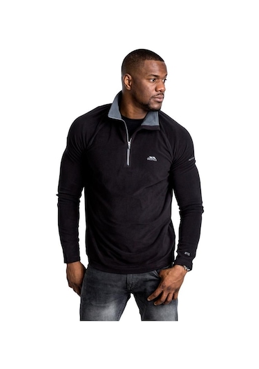 Trespass Maflmfn10001 Blackford Male Microfleece At100 Black Erkek Polar 001