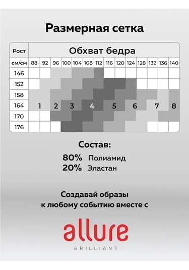 Allure Rouen 80 Denye Renksiz Sıcak Kışlık Çorap, 2'li Set. 203936945 Gri