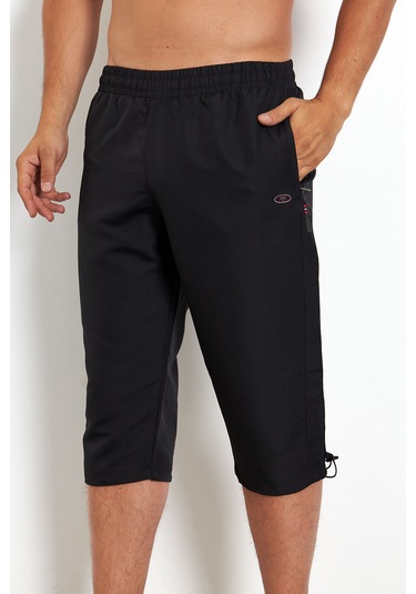 Enrico Ferry Erkek Siyah File Astarlı Hızlı Kuruyan Kapri 2625s