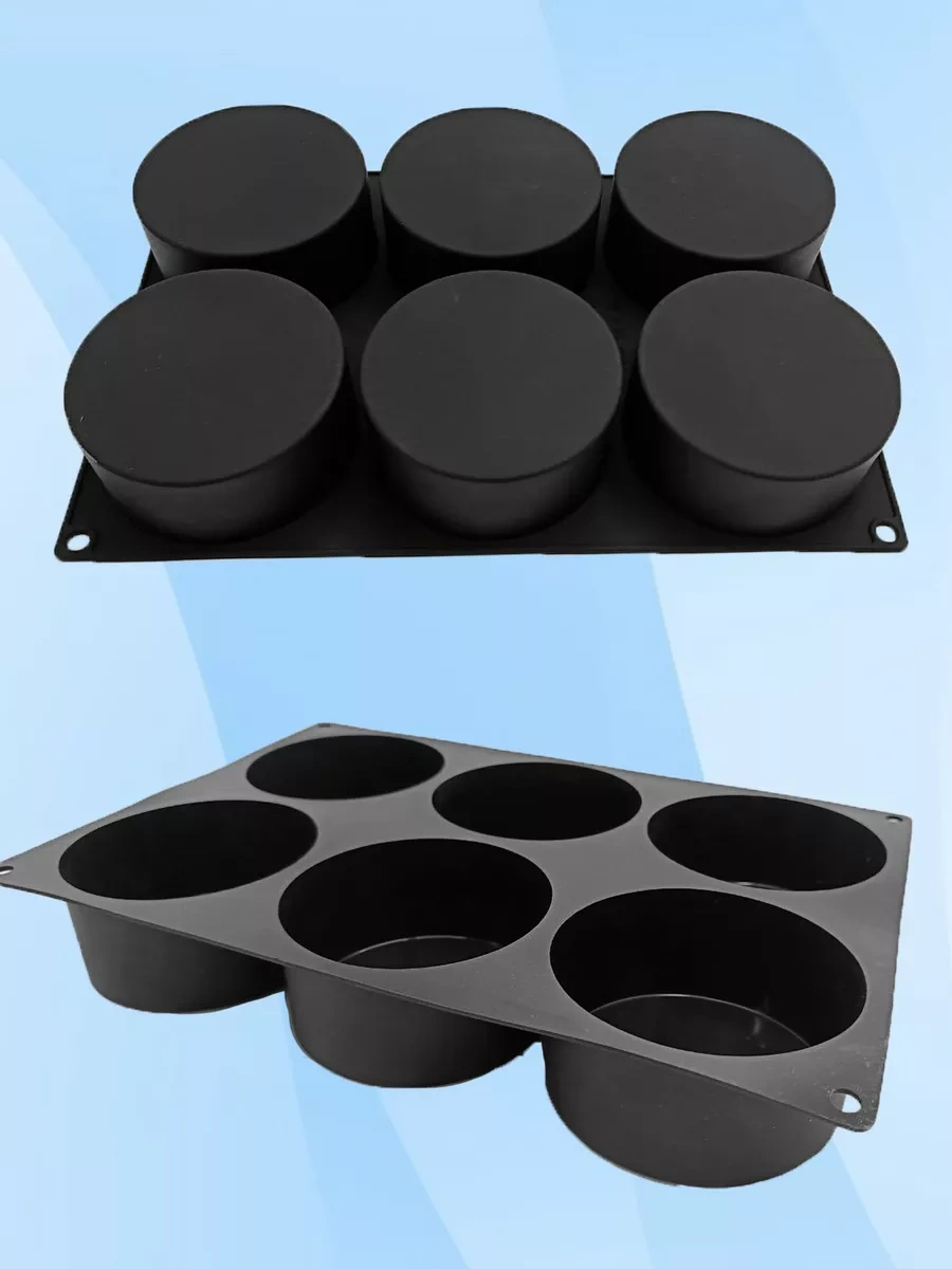 Silico Bento Pastası İçin Silikon Kalıp 10 Cm Yuvarlak 180945178 Siyah