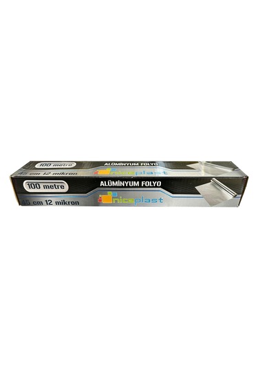 Niceplast Alüminyum Folyo - 45 Cm. X 100 Metre - 12 Mikron - 3 Paket
