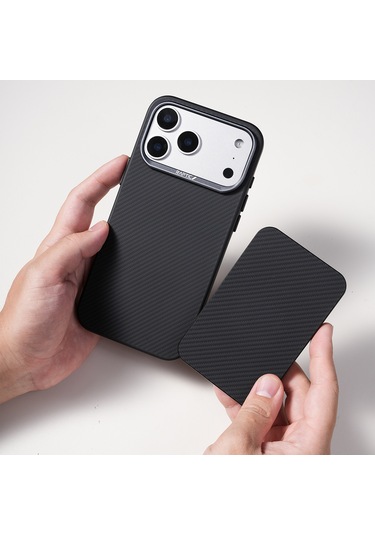 Raptic S4 Aramid-skin M-safe Şarj Özellikli Ultra İnce 600d Powerbank 15w 5000mah Siyah Siyah