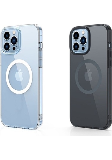 Bloomnest İphone Uyumlu 13 Pro İçin Magsafe Tpu Kılıf, Şeffaf Kırılmaz, Kolay Kullanım Diğer