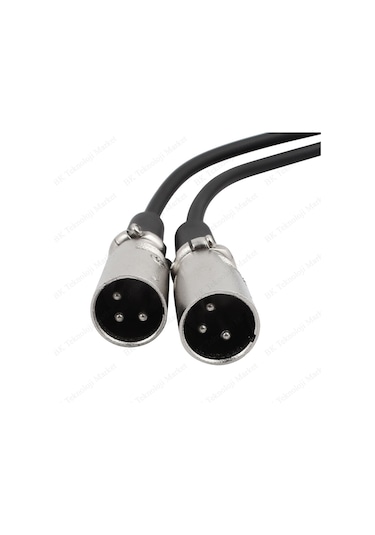 3 Metre Xlr Dişi 2Xlr Erkek Mikser Mikrofon Ses Splitter Y Kablo