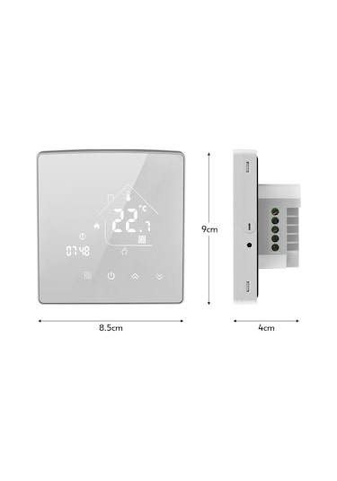 Hfambition X5 Akıllı Programlanabilir Termostat, Lcd Dokunmatik Ekran, Su Isıtma İçin Ev, Ofis, Otel Kullanımı