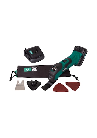 Vonroc Vpower 20V Multi-Tool - Raspa & Batarya. Hızlı Şarj Set