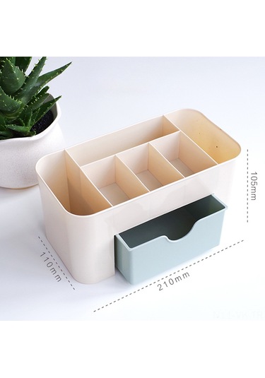 Vkemall 7 Bölmeli Plastik Makyaj Ve Tırnak Aletleri Saklama Kutusu - Çekmeceli, Dayanıklı