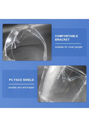 Mufunye Dayanıklı Pc Malzemeden Üretilmiş Koruyucu Yüz Siperi, Görüşü Engellemeden Mükemmel Koruma Sağlar
