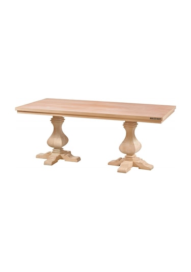 Masifart Ponth 240 Lık Mudo Dikdörtgen Masa Cilasız Ham Ham