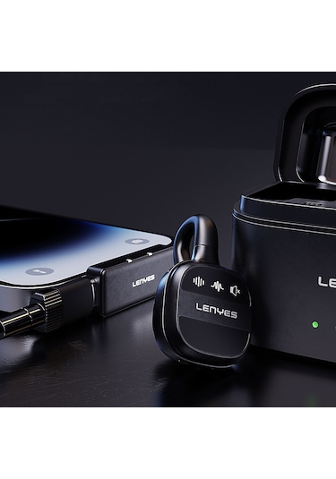 Lenyes Lm209 Lightning Portlu Kablosuz Yaka Mikrofonu Siyah
