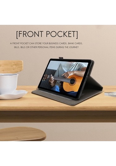 Ulzyvf T225 Sm-t220 Koruyucu Kılıf Kapak Gri Cepli Braketi Arka / Sl