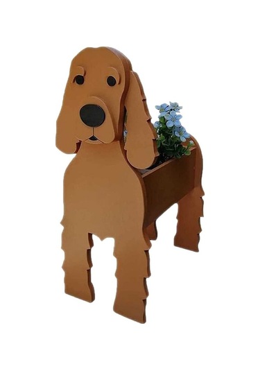 Şık Ve Dayanıklı Pvc Malzemeden Yapılmış, Bahçe Ve Ev Dekorasyonu İçin Kedi Desenli Saksı