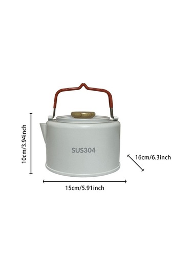 Pazly Kamp Su Isıtıcısı 1.2 Litre Açık Hava Çaydanlığı Beyaz - Pratik Ve Taşınabilir Beyaz