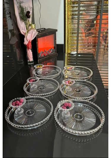 6 Adet Boncuklu Lokumluk Royaleks-ams-6501 Renkli