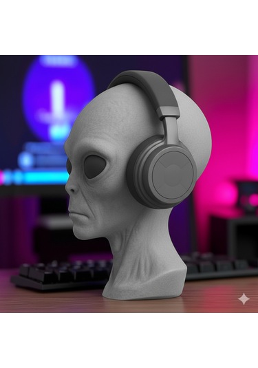 Alien Kulaklık Standı 3d Baskı Oyuncu Aksesuarı Masaüstü Dekor