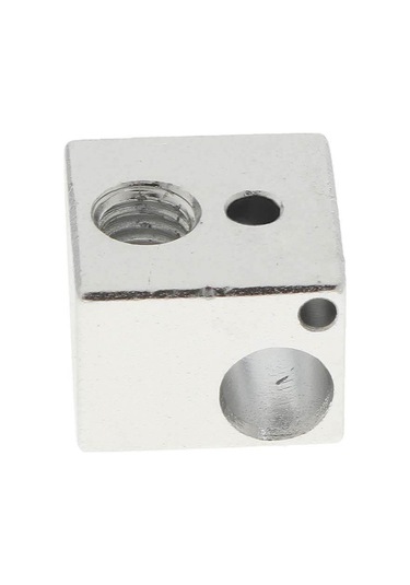 Koodmax 3d Yazıcı E3d V5 Isıtıcı Blok Baskı Kafası J Kafa Çift Taraflı 16x16x12mm Alüminyum Blok