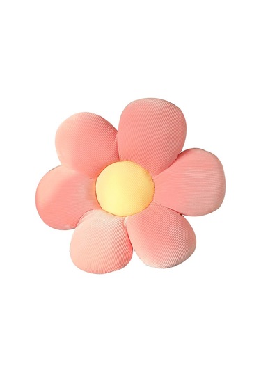 Skycity Nordik Stili Pembe Papatya Desenli 40cm Yastık - Araba Ofis Sandalye Desteği, Tatami Tipi Yumuşak Yastık 0.35kg Pembe