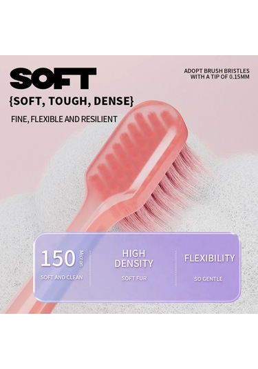 Yuqing 5 Adet Jöle Diş Fırçası Yetişkin Yumuşak Diş Fırçası Çift