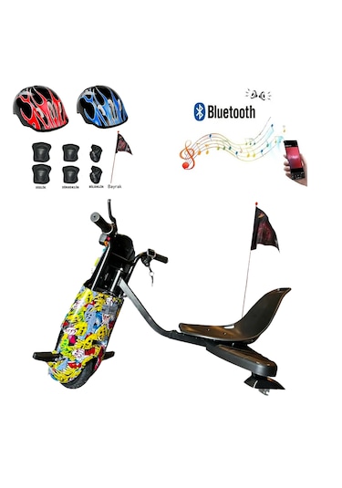 Citymate Drift Car Elektrikli Kaykay Bluetooth Dirift Kar Hoverboard Scooter Koruma Ekipmanı Hediye