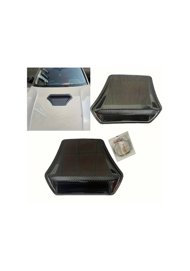 Hightower Universal Jdm Stil Parlak Abs Kaput Hava Emme Kapağı Karbon Fiber Görünüm