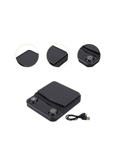 Suntek Mutfak Kahve Ölçeği Usb Şarjlı Pişirme Tartım Ev Siyah