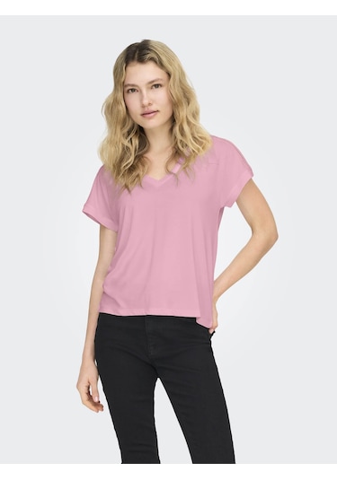 Only Onlfree Lıfe Pembe Kadın T-shirt 15369294 Pembe