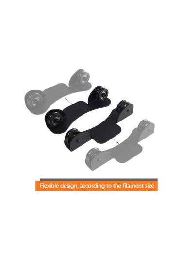 Tenfowee 3d Yazıcı Filament Tutucu - Cr-10, Ender 3 Uyumlu Metal Askılık Siyah