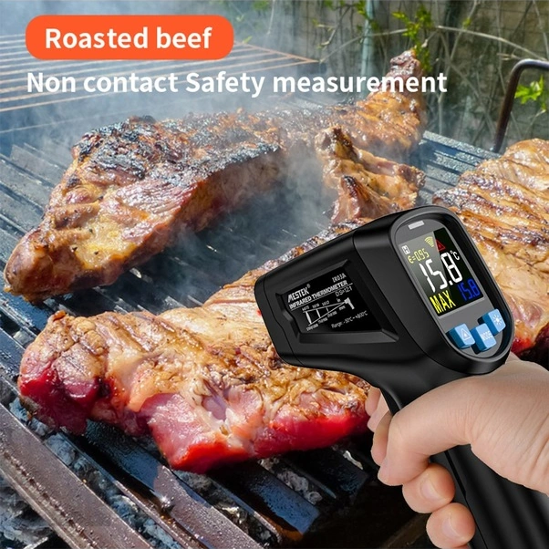 Tongxida Mestek Ir03a El Tipi Dijital Termometre -50 400 C, Emisyon Oranı Ayarlanabilir, Maks/min Alarm, Pil Hariç