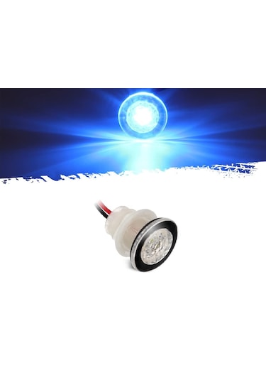 4'lü Tekne Merdiven Lambası. 12v. Kabin Lambası. Mavi Led Mavi