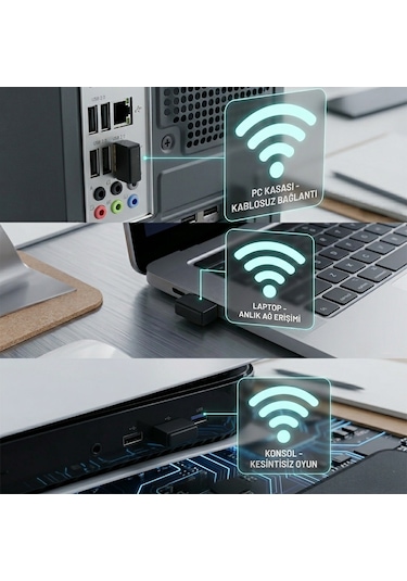Versatile Usb Wifi Adaptör 150 Mbps Mini Alıcı Realtek 8188ftv Hotspot Win10/11