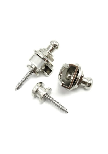 Raymond Joes Sb01Cr Gitar Askı Kilidi Straplock 1 Çift Gri Renkl