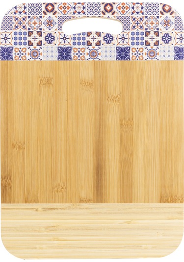 Naturalove Bambu Kesme Tahtası - Desenli