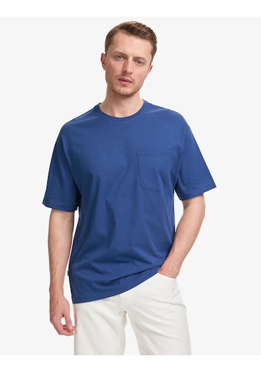 Pierre Cardin Erkek Açık Lacivert Tişört Basic 50325300-vr059