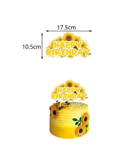 Ayçiçeği Temalı Parti Seti Bayrak Kurdelesi Büyük Ve Küçük Sıra Spi Diğer