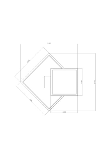 Tra32028 Eco 85X85Cm Led Avize Plafonyer Paper